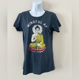 Mindful AF cotton t-shirt women’s size L